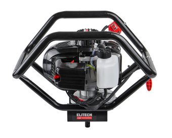 Мотобур  ELITECH HD EA 70D43 (2-такт,70см3,2.5кВт/3.3л.с,вал-ф20мм,шнек-ф4-30см,бак1.4л,11кг)