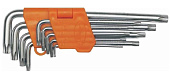 Набор ключей АвтоДело Torx Г-обр. (Т10-Т50) 9шт 39155-АД