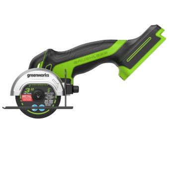 УШМ аккум. Greenworks GD24UCS (24V, бесщет., 76мм, мини ,без АКБ и ЗУ) 3402007