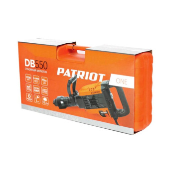 Молоток отбойный PATRIOT DB550 (1700Вт, 45Дж, 2000уд/мин, 2 зубила, кейс) 140301380