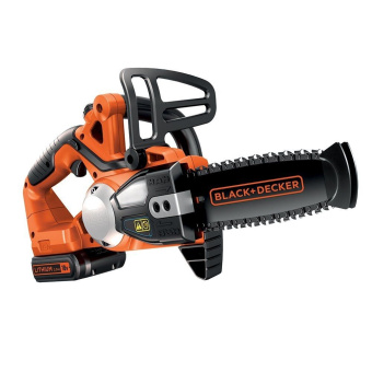 Пила цепная аккум.Black+Decker GKC1820L20-QW (18В,акк2.0 Ач Li-Ion, 20 см, цепь 3/8", 34зв., 1,1мм) 