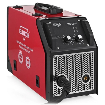 Сварочный полуавтомат Elitech ИС 190П (230В,4.2кВт,30-150А(MIG/MAG),ПВ-150А/80%,0.6-0.8мм,11.8кг) 