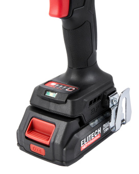 Гайковерт Elitech HD CW2004SL (ударн.,20В,2х2.0Ач,ELP,0-2400у\м,410Нм,кв 1\2",2.1кг,ч,М10-М20,чем)