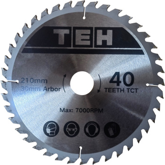 Пила торцовочная TEH TMS21018S (1800Вт, 210мм, 3200/4600об/мин)