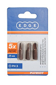 Бита EDGE by PATRIOT PH3 длина 25мм, 3шт. в блистере 818010010