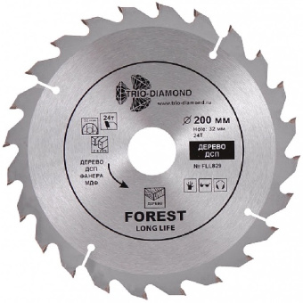 Диск пильный TRIO DIAMOND 200*24Т*32/30 FLL829