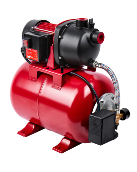 Насосная станция Elitech САВ 1200-24П (1200Вт,58л/м,Н=46м,Гл=8м,4.4бар,ч/вод,пласт./мет.гидроакк.24л