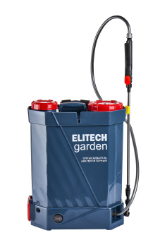 Опрыскиватель Elitech ОСА 16 аккум.,12В свинцово-кислотная батарея,бак-16л, форсунки =4шт 210638