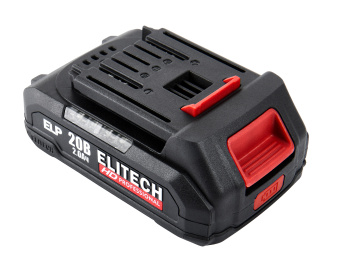 Аккумулятор Elitech RCB 2020S ( ELP,20В,2.0Ач,Slider,HD Professional)(E0911.089.00) 205869