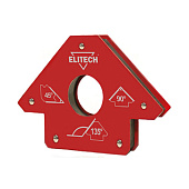Магнитный уголок Elitech 0606.017700 усилие(max)=35кг,углы=45/90/135, 1шт. 195308