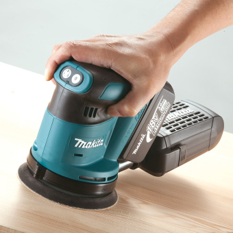 Эксцентр. шлифмашина аккум. Makita DBO180Z (18В,Li-ion,ф125мм,7000\9500\11000об\м,1,7кг,б/акк.,з/у)