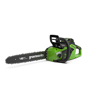 Пила цепная аккум. Greenworks GD40CS18K8 (40V, 40см, бесщет.,  до 1,8КВт, с 1хАКБ 8Ач и ЗУ)2005807UH