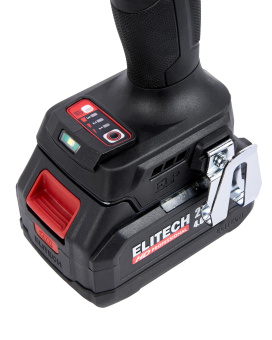 Гайковерт Elitech HD CW2009SL (ударн.,20В,1х4.0Ач,ELP,0-2400у\м,900Нм,кв 1\2",2.2кг,ч,М12-М24,чем
