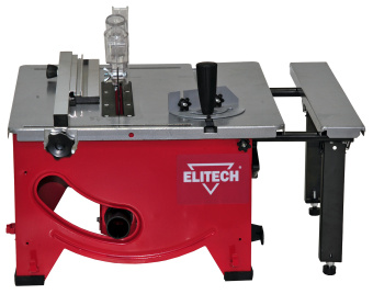Пила настольная Elitech СР 1221 (Е2001.001.00) (1200Вт, 4800об\м, диск ф210х30мм, рез-45мм, 17.5кг)