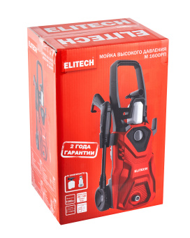 Мойка ELITECH М 1600 РП (1600Вт,140бар,6л\мин,пеноген.-0.35л,9.6кг,самовсасывающая,колеса,аксесс.) 