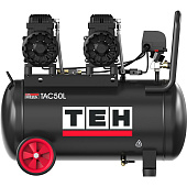 Компрессор TEH TAC50L (420л\мин., 8Атм, безмал., ресивер 50л, медная обмотка, 2 двиг. по 1,5кВт)