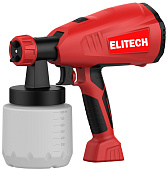 Краскопульт Elitech КЭ 0426П (400Вт,0.8л,1.8/2.6мм,800мл/мин,60din/сек,1.2кг,HVLP,кор) 207362