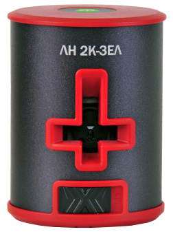 Нивелир Elitech ЛН 2К-ЗЕЛ (зеленый,20м,гор\верт луч,±0,3мм\м,1/4",0.2кг,чем,2АА,штатив,зажим, очки)