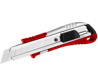 Нож Elitech 410301 строительный 18мм. Цинк и ABS пластик 207181