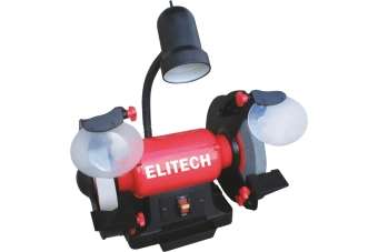 Точило Elitech СТ 6020С (600Вт,2980об/мин,шлиф.круг-200х32х25мм,30м/с,14.3кг,лампа) 205228 