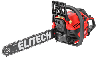 Бензопила Elitech ПБ 4523C (45см3,1.75кВт\2.4л.с.,шина38см,3200-12000об\мин,шаг-0.325",паз-1.3мм)