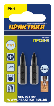 Бита Практика "Профи" РН-1*25мм 