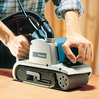 Ленточная шлифмашина Makita 9403 (1200Вт, 100х610мм, 500м\м, 5.9кг, кор, п\сборник)