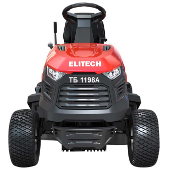 Трактор садовый Elitech ТБ 1198А (бен,сиденье,Ducar,452см3,8.4кВт,98см,30-90мм,,245л,авт.тр.,200кг)