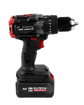 Шуруповерт аккум. Elitech HD CD 20 BL2 (удар.20В,1х4.0Ач,ELP,БЗП-13мм,0-550\1600об\м,130Нм,1,4кг)