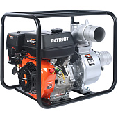Мотопомпа PATRIOT МР 4090 S(9л.с,1500л/мин.напор30м,4"диам,40кг)  335101640