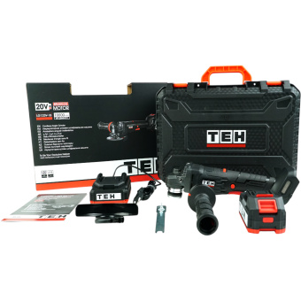 УШМ аккум. TEH LG125V-1B (20V,125мм, 3000-10000об/мин, Акб 1*4,0Ач, ЗУ, кейс)