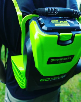 Воздуходув ранцевый аккум. Greenworks GD60BPB (60V, бесщ., без АКБ и ЗУ) 2402307