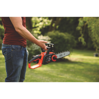 Пила цепная аккум.Black+Decker GKC1825L20-QW (18В,акк2.0 Ач Li-Ion, 25 см, цепь 3/8", 40зв., 1,1мм)
