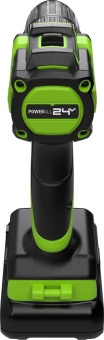 Дрель-шуруповерт аккум. Greenworks DD345 (24V, б/щет, 27/45 Нм,13мм,1х2Ач,ЗУ,кор) 3708307CUA