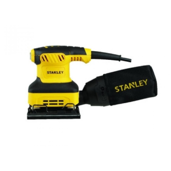 Виброшлиф. машина STANLEY SS24-RU (240 Вт, подошва: 110х104, 14000 кол/мин, шлифлист в компл.,1.1кг)