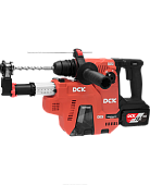 Перфоратор аккум. DCK KRH20V-26 H2K KIT (18В, 2,8Дж, 2*6А/ч с пылесосом)