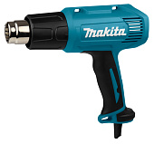 Фен Makita HG 5030K (1600Вт, 300-500л\м,350\500грС,чем,0.6кг,4 насадки)