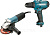 Набор инструмента Makita DK0121 (дрель DF0300+УШМ GA5030) кор 