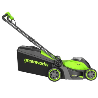 Газонокосилка аккум. Greenworks GD40LM411 (40V, 41см, 1*АКБ 5Ач и ЗУ) 2521007UG