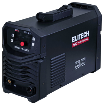 Аппарат плазменной резки ELITECH HD WM 60 PLASMA (220В,1фаза, 6.0кВт,20-50А,35мм,13.6кг,инвертер) 