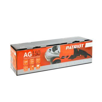 УШМ PATRIOT AG 150 (1390Вт, диам.диска 150мм, вибро, пылезащищенная, регулировка, двуручн) 110301235