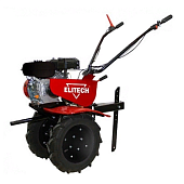 Мотоблок Elitech КМ 400 ПРО 7л/с -1/+2 800х300 мм 92кг чугунный редуктор. пов. рукоят,колеса 4*10