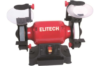 Точило Elitech СТ 2012 (200Вт, 2980об/мин, шлиф.круг-125х32х20мм, 7кг, лампа) (E2013.007.00) 205224