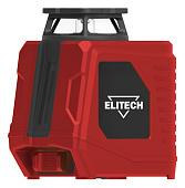 Нивелир Elitech ЛН 360-1-ЗЕЛ (зеленый,25м,гор.1х360°/верт.120°,±0.21мм/м,1/4",0.3кг,сумка,Li-Ion) 