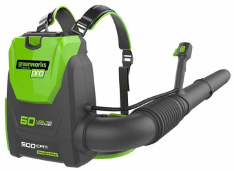 Воздуходув ранцевый аккум. Greenworks GD60BPB (60V, бесщ., без АКБ и ЗУ) 2402307