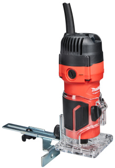 Фрезер Makita M3702 (кромочный,530Вт,35000об\м,цанга-6мм, глубина 42мм, антирестарт,1.4кг,кор)