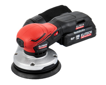 Эксцентр. шлифмашина акк. Elitech HD COS 2012 SL(б\щет,20В,2х2.0Ач,ELP,ф150мм,6000-10000об\м,ампл-2.