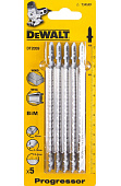 Пилки для лобзика DEWALT мет. BIM 132*101*2,4-5мм T345XF 5шт. DT2059-QZ