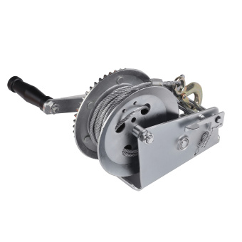 Лебедка ручная барабанная PATRIOT WH 1500B, усилие - 1500 кг, трос- 8 м 770000045