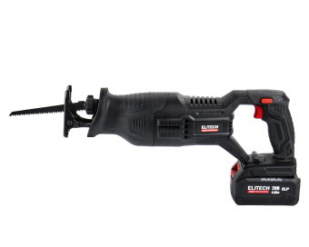 Пила сабельная Elitech HD SSC 2028BL (20В,1х4.0Ач,ELP,0-2800об/м,ход-25.4мм,рез-115мм,2.3кг)